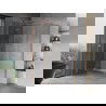 Mexen Mist H T Duschkabine Schwingtür links 100 x 110 cm, transparent, gebürstetes Kupfer - 8A5T-100-110-65-00-L