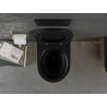 Mexen Lena rimloze wc-pot met softclose slim zitting, duroplast, zwart mat/goud - 30224076