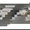 Mexen Lena miska wc Rimless z deską wolnoopadającą slim, duroplast, biała/złota - 30224006