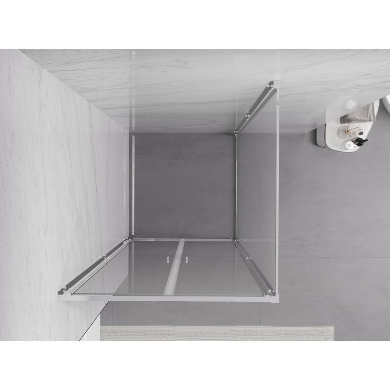 Mexen Exo kabina prysznicowa uchylna 110 x 110 cm, transparent, chrom - 814-110-110-01-00