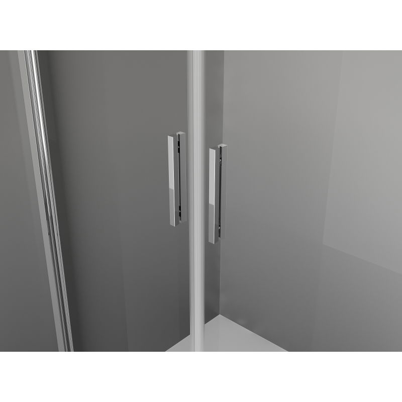 Mexen Exo duschkabin med svängdörr 110 x 110 cm, transparent, krom - 814-110-110-01-00