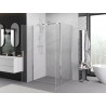 Mexen Exo-B Duo cabine de duche articulada 120 x 85 cm, transparente, cromada - 814-120-085-01-00