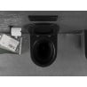 Mexen Lena cuvette WC Rimless avec abattant slim à fermeture douce, duroplast, noir mat/argent - 30224074