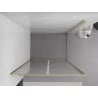Mexen Exo-B Duo Duschkabine schwenkbar 110 x 75 cm, transparent, gold - 814-110-075-50-00
