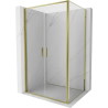 Mexen Exo-B Duo kabina prysznicowa uchylna 110 x 100 cm, transparent, złota - 814-110-100-50-00