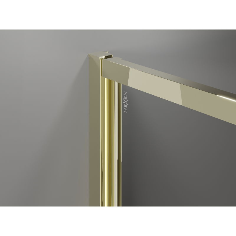 Mexen Exo atverams dušas kabīne 120 x 95 cm, caurspīdīgs, zelta - 814-120-095-50-00
