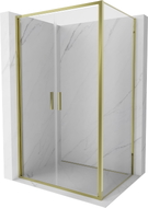 Mexen Exo-B Duo draaideur-douchecabine 120 x 110 cm, transparant, goud - 814-120-110-50-00