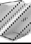 Mexen Exo klappbare Duschkabine 110 x 100 cm, transparent, schwarz - 814-110-100-70-00