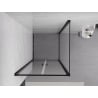 Mexen Exo swing shower cabin 120 x 120 cm, transparent, black - 814-120-120-70-00