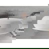 Mexen Luvo Slim freistehende Badewanne 170 x 75 cm, weiß, Überlauf gebürstetes Kupfer - 52801707500-65