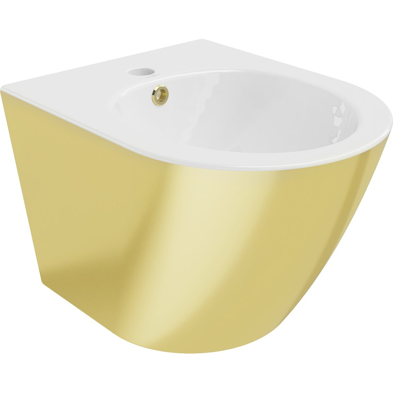 Mexen Lena hanging bidet, white/gold - 35224806