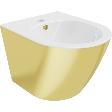 Mexen Lena hänkend Bidet, wäiss/gold - 35224806