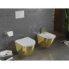 Mexen Lena hanging bidet, white/gold - 35224806