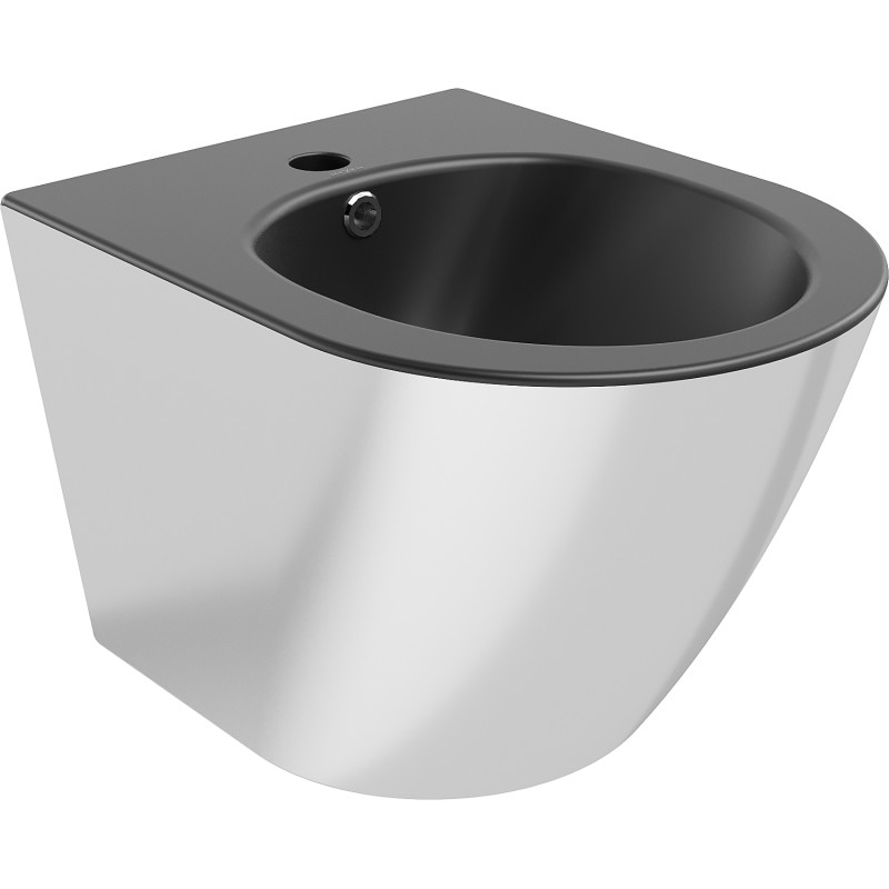 Mexen Lena bidé colgante, negro mate/plateado - 35224874