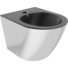 Mexen Lena bidet colgante, negro mate/plata - 35224874