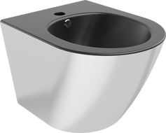 Mexen Lena bidet sospeso, nero opaco/argento - 35224874