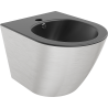 Mexen Lena bidet hangend, zwart mat/zilveren lijnpatroon - 35224873