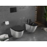 Mexen Lena hanging bidet, black matte/silver line pattern - 35224873