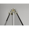 Mexen Exo-F πτυσσόμενο ντους καμπίνα 110 x 90 cm, διαφανές, χρυσό - 816-110-090-50-00