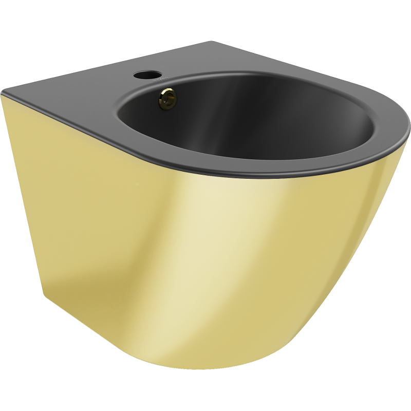 Mexen Lena hangend bidet, matzwart/goud - 35224876