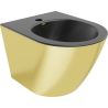 Mexen Lena bidet sospeso, nero opaco/oro - 35224876