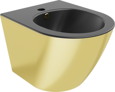 Mexen Lena zwevend bidet, zwart mat/goud - 35224876