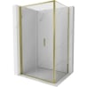 Mexen Exo-F cabina doccia pieghevole 110 x 100 cm, trasparente, oro - 816-110-100-50-00