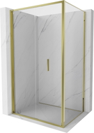 Mexen Exo-F cabina doccia pieghevole 120 x 75 cm, trasparente, oro - 816-120-075-50-00