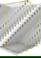 Mexen Exo faltbare Duschkabine 120 x 110 cm, transparent, gold - 816-120-110-50-00