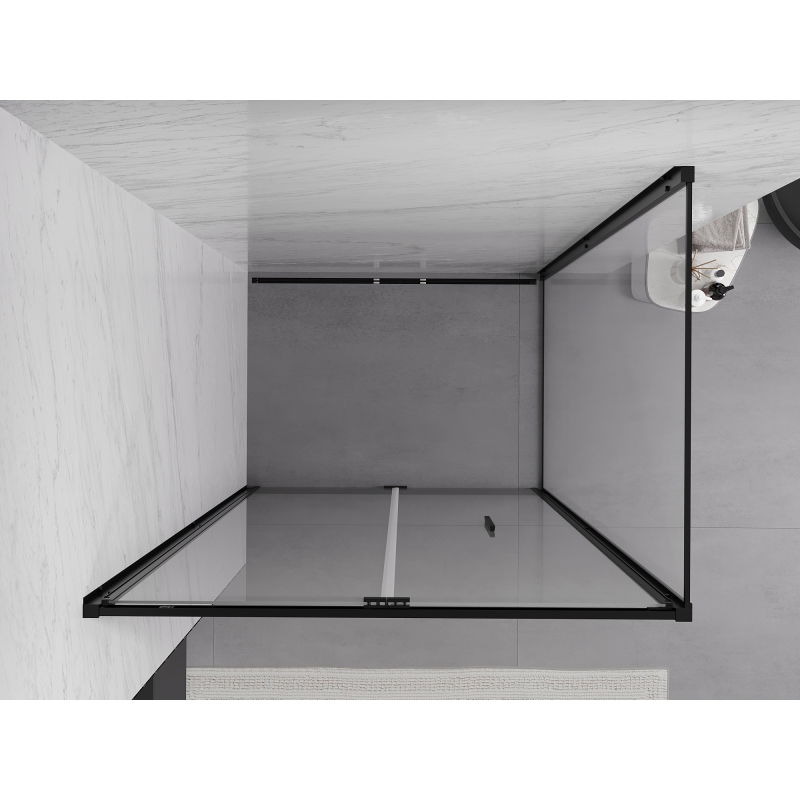 Mexen Exo cabina de ducha plegable 70 x 110 cm, transparente, negra - 816-070-110-70-00