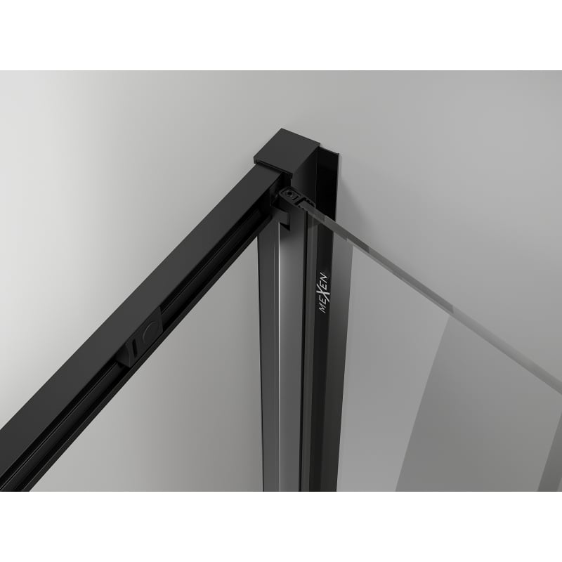 Mexen Exo cabina doccia pieghevole 95 x 120 cm, trasparente, nera - 816-095-120-70-00