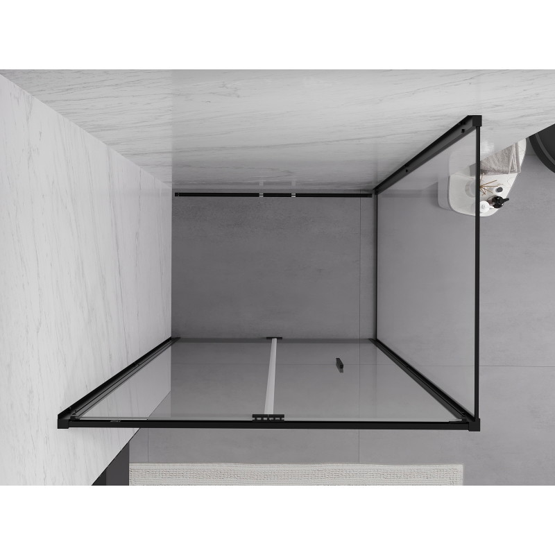 Mexen Exo kabina prysznicowa składana 110 x 90 cm, transparent, czarna - 816-110-090-70-00