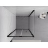 Mexen Exo-F zložljiva tuš kabina 110 x 110 cm, prozorna, črna - 816-110-110-70-00