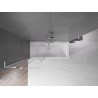 Mexen Velar L vanniparavann 2-liigendiga libistatav 70 x 150 cm, läbipaistev, kroom - 896-070-003-01-01