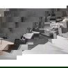 Mexen Velar L paroi de baignoire 2 volets coulissants 70 x 150 cm, transparent, gris canon brossé - 896-070-003-01-66