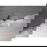 Mexen Velar L Badewannenfaltwand 2-flügelig verschiebbar 70 x 150 cm, transparent, gebürstetes Gun Gray - 896-070-003-01-66