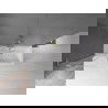 Mexen Velar L Badewannenfaltwand 2-flügelig verschiebbar 70 x 150 cm, transparent, gold - 896-070-003-01-50