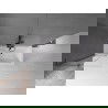 Mexen Velar L Badewannenfaltwand 2-flügelig, 80 x 150 cm, transparent, gebürstet in Gun Gray - 896-080-003-01-66
