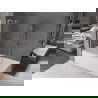 Mexen Velar L Badewannenwand 2-flügelig verschiebbar 80 x 150 cm, transparent, gebürsteter Nickel - 896-080-003-01-97