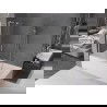 Mexen Velar L Badewannenwand 2-flügelig verschiebbar 80 x 150 cm, transparent, gebürsteter Nickel - 896-080-003-01-97