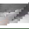 Mexen Velar L Badewannenwand 2-flügelig verschiebbar 80 x 150 cm, transparent, gebürsteter Nickel - 896-080-003-01-97
