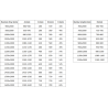 Mexen Exo-R cabina doccia a battente 140 x 70 cm, trasparente, oro - 819-140-070-50-00