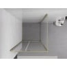 Mexen Exo hinged shower enclosure 120 x 120 cm, transparent, gold - 819-120-120-50-00