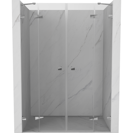 Mexen Lunar Duo pöörduksed dušiuks 140 cm, läbipaistev, kroom - 834D-140-000-01-00