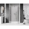 Mexen Lunar Duo pöörduksed dušiuks 140 cm, läbipaistev, kroom - 834D-140-000-01-00