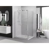 Mexen Exo-BR Duo scharnierende douchecabine 90 x 120 cm, transparant, chroom - 8182-090-120-01-00
