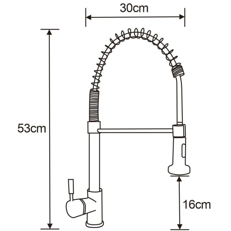 Mexen Clara kitchen faucet, inox - 670501-99