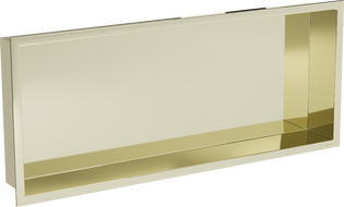 Mexen X-Wall-R półka wnękowa z kołnierzem 75 x 30 cm, złota - 1950753010
