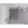 Mexen Exo-BR Duo cabina doccia apribile 110 x 110 cm, trasparente, cromo - 8182-110-110-01-00