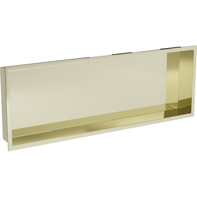 Mexen X-Wall-R półka wnękowa z kołnierzem 90 x 30 cm, złota - 1950903010